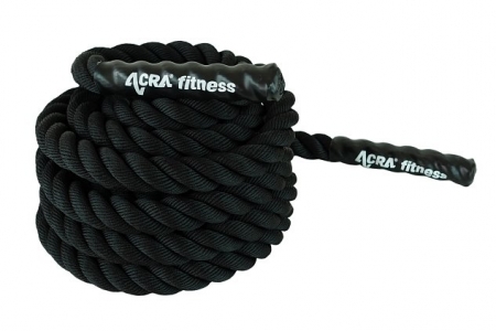 posilovací lano Acra 9mx38mm černé