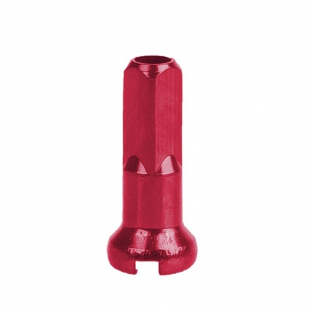 nipl CnSpoke Al 2x14mm anodizovaný červený