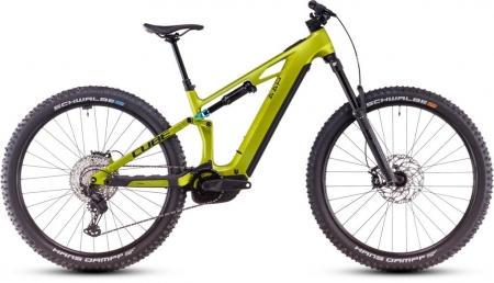 Elektrokolo CUBE STEREO Hybrid ONE44 HPC RACE flashlime´n´blue 2025