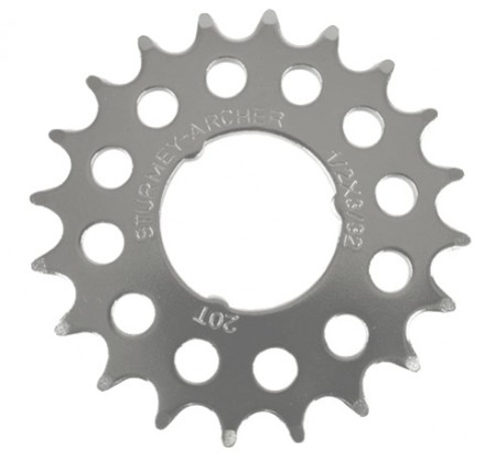 pastorek Sturmey-Archer 21z 3/32" pro 2/3/5r stříb.