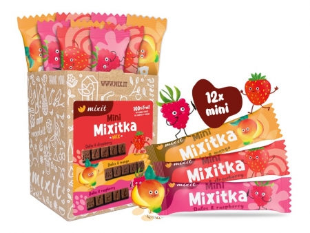 tyčinka Ovocná Mixitka - jahoda, mango, malina 12x25g