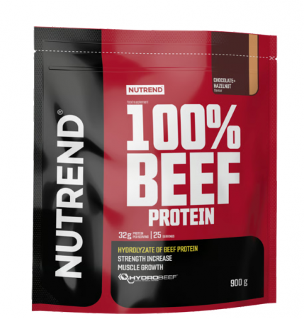 nápoj Nutrend 100% BEEF PROTEIN 900g čokoláda+oříšek