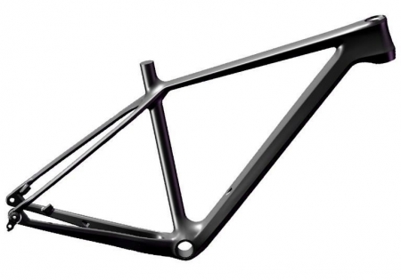 rám MTB carbon 29" 21" surový povrch černý
