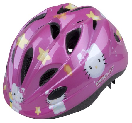 Přilba PRO-T Plus Toledo In mold dětská růžová, Kitty