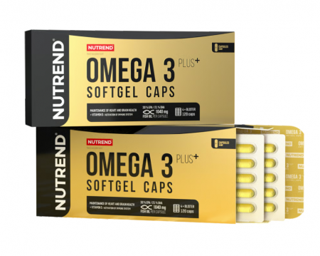 tablety Nutrend OMEGA 3 PLUS SOFTGEL 120tablet