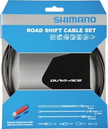 bowdeny+lanka Shimano SP41 polymer set černý