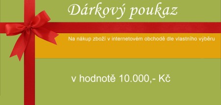 Dárkový poukaz - 10000 Kč